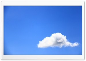White Cloud Against Blue Sky Ultra HD Wallpaper for 4K UHD Widescreen desktop, tablet & smartphone