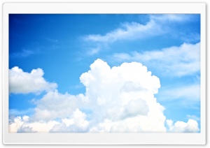 White Clouds In The Sky Ultra HD Wallpaper for 4K UHD Widescreen desktop, tablet & smartphone