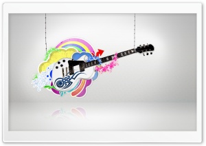 White Guitar Ultra HD Wallpaper for 4K UHD Widescreen desktop, tablet & smartphone