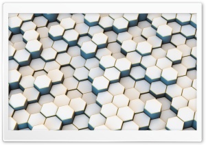 White Hexagons Background Ultra HD Wallpaper for 4K UHD Widescreen desktop, tablet & smartphone