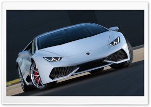White Lamborghini Huracan Ultra HD Wallpaper for 4K UHD Widescreen desktop, tablet & smartphone