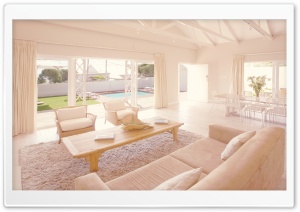 White Living Room Ultra HD Wallpaper for 4K UHD Widescreen desktop, tablet & smartphone