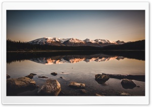 White Mountains Peaks, Lake Reflection, Nature Ultra HD Wallpaper for 4K UHD Widescreen desktop, tablet & smartphone