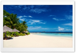 White Sand Beach, Summer, Holiday, Travel Ultra HD Wallpaper for 4K UHD Widescreen desktop, tablet & smartphone
