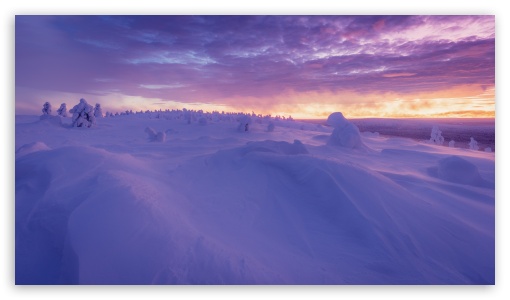 White Serenity, A Finnish Winter Landscape UltraHD Wallpaper for UHD 16:9 ; HD 16:9 ;