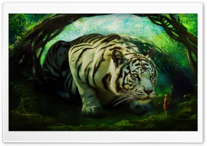 White Tiger The Guardian Ultra HD Wallpaper for 4K UHD Widescreen desktop, tablet & smartphone