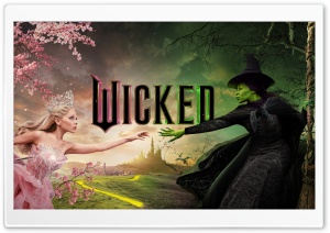 Wicked Movie Ultra HD Wallpaper for 4K UHD Widescreen Desktop, Lockscreen, Screensaver, TV, Tablet, Smartphone