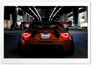 Wide Stanced Scion-FRS at Night Ultra HD Wallpaper for 4K UHD Widescreen desktop, tablet & smartphone