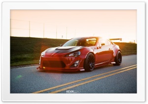 Widely Stanced Scion-FRS Races in the Sunlight Ultra HD Wallpaper for 4K UHD Widescreen desktop, tablet & smartphone