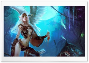 Wild Elf Girl Ultra HD Wallpaper for 4K UHD Widescreen desktop, tablet & smartphone