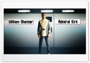 William Shatner Admiral Kirk V 4K UHD Wallpaper for Widescreen and UltraWide Desktop, UltraHD TV, Smartphone, Tablet