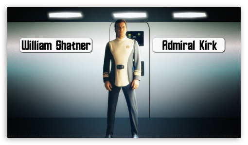 William Shatner Admiral Kirk V UltraHD Wallpaper for HD 16:9 ;