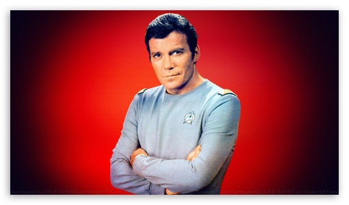 William Shatner Captain Kirk III UltraHD Wallpaper for HD 16:9 ;