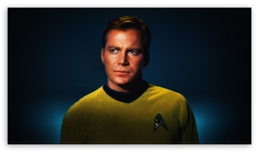 William Shatner Captain Kirk IV UltraHD Wallpaper for HD 16:9 ;