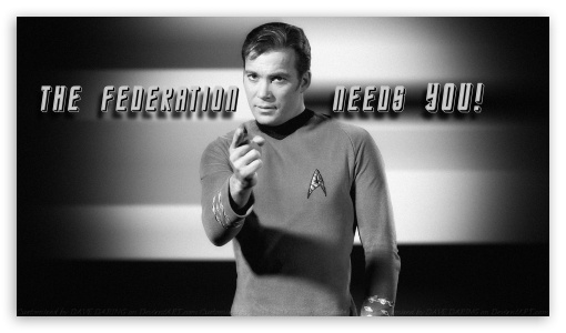 William Shatner Captain Kirk VIII Needs You UltraHD Wallpaper for HD 16:9 ;