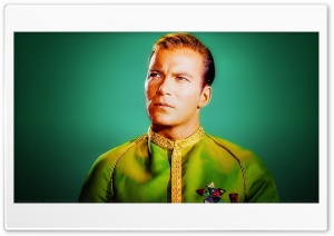 William Shatner Captain Kirk X 4K UHD Wallpaper for Widescreen and UltraWide Desktop, UltraHD TV, Smartphone, Tablet