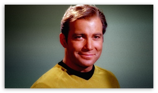 William Shatner Captain Kirk XIII UltraHD Wallpaper for HD 16:9 ;