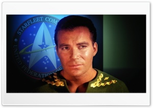 William Shatner Captain Kirk XVII 4K UHD Wallpaper for Widescreen and UltraWide Desktop, UltraHD TV, Smartphone, Tablet