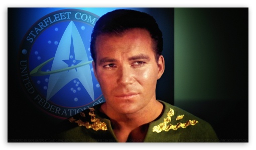 William Shatner Captain Kirk XVII UltraHD Wallpaper for HD 16:9 ;