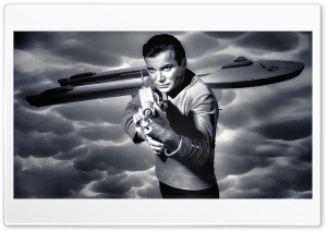 William Shatner Captain Kirk XVIII 4K UHD Wallpaper for Widescreen and UltraWide Desktop, UltraHD TV, Smartphone, Tablet