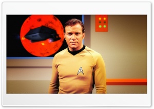 William Shatner Captain Kirk XXII 4K UHD Wallpaper for Widescreen and UltraWide Desktop, UltraHD TV, Smartphone, Tablet