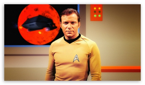 William Shatner Captain Kirk XXII UltraHD Wallpaper for HD 16:9 ;