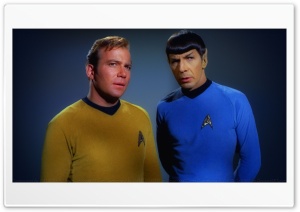 William Shatner Spock and Kirk II 4K UHD Wallpaper for Widescreen and UltraWide Desktop, UltraHD TV, Smartphone, Tablet