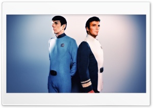 William Shatner Spock and Kirk III 4K UHD Wallpaper for Widescreen and UltraWide Desktop, UltraHD TV, Smartphone, Tablet