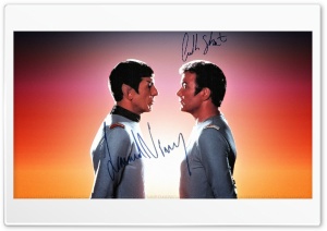 William Shatner Spock and Kirk IV 4K UHD Wallpaper for Widescreen and UltraWide Desktop, UltraHD TV, Smartphone, Tablet