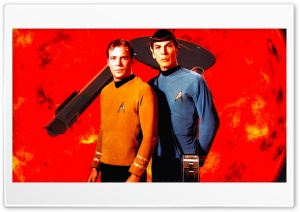 William Shatner Spock and Kirk IVa 4K UHD Wallpaper for Widescreen and UltraWide Desktop, UltraHD TV, Smartphone, Tablet