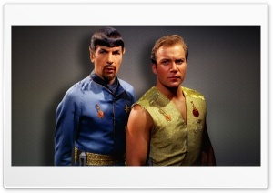 William Shatner Spock and Kirk Mirror Mirror 4K UHD Wallpaper for Widescreen and UltraWide Desktop, UltraHD TV, Smartphone, Tablet