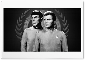 William Shatner Spock and Kirk VI 4K UHD Wallpaper for Widescreen and UltraWide Desktop, UltraHD TV, Smartphone, Tablet
