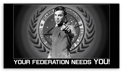 William Shatner The Federation Needs You UltraHD Wallpaper for HD 16:9 ;