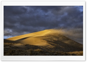 Wind Blowing Sand from Dune to Dune, Desert Ultra HD Wallpaper for 4K UHD Widescreen desktop, tablet & smartphone