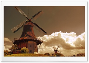 Windmills In The Netherlands Ultra HD Wallpaper for 4K UHD Widescreen desktop, tablet & smartphone