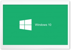 Windows 10 2015 Green Background Ultra HD Wallpaper for 4K UHD Widescreen desktop, tablet & smartphone