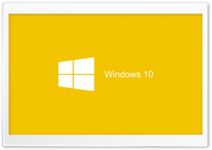 Windows 10 2015 Yellow Background Ultra HD Wallpaper for 4K UHD Widescreen desktop, tablet & smartphone