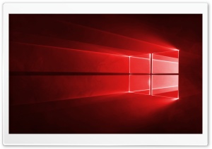 Windows 10 Red in 4K Ultra HD Wallpaper for 4K UHD Widescreen desktop, tablet & smartphone
