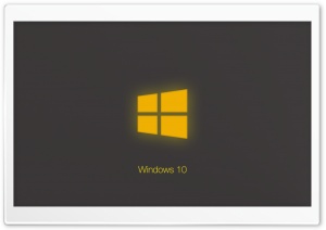 Windows 10 Technical Preview Yellow Glow Ultra HD Wallpaper for 4K UHD Widescreen desktop, tablet & smartphone
