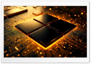 Windows 11 Black Logo 4K UHD Wallpaper for Widescreen and UltraWide Desktop, UltraHD TV, Smartphone, Tablet