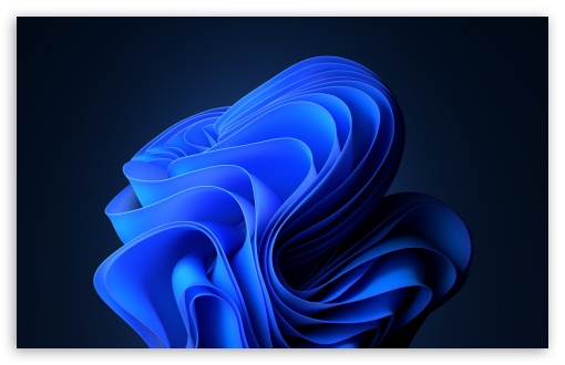 Windows 11 Blue Abstract Stock 4K Wallpaper