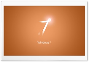 Windows 7 Orange Ultra HD Wallpaper for 4K UHD Widescreen desktop, tablet & smartphone