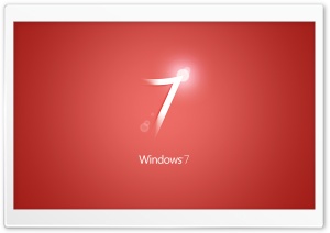 Windows 7 Red Ultra HD Wallpaper for 4K UHD Widescreen desktop, tablet & smartphone