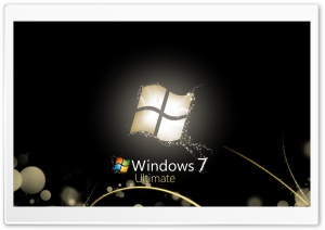 Windows 7 Ultimate Bright Black Ultra HD Wallpaper for 4K UHD Widescreen desktop, tablet & smartphone