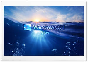 Windows 8.1 Blue 4K UHD Wallpaper for Widescreen and UltraWide Desktop, UltraHD TV, Smartphone, Tablet