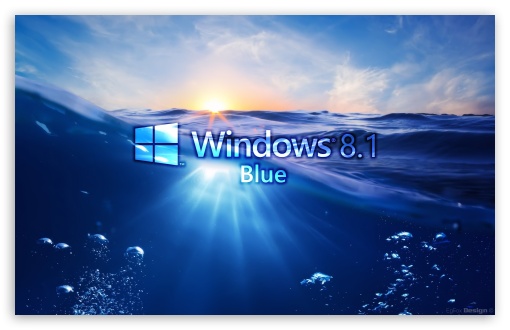 Windows 8.1 Blue Ultra HD Desktop Background Wallpaper for : Widescreen ...