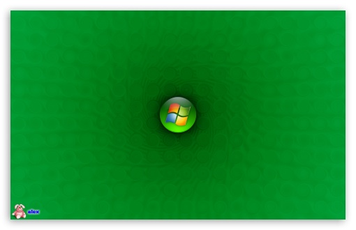 Windows 8 Green Circles Background UltraHD Wallpaper for Widescreen 16:10 ;