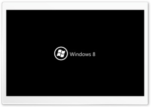 Windows 8 On Black Ultra HD Wallpaper for 4K UHD Widescreen desktop, tablet & smartphone