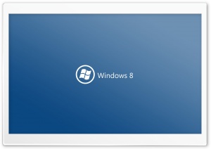 Windows 8 On Blue Background Ultra HD Wallpaper for 4K UHD Widescreen desktop, tablet & smartphone