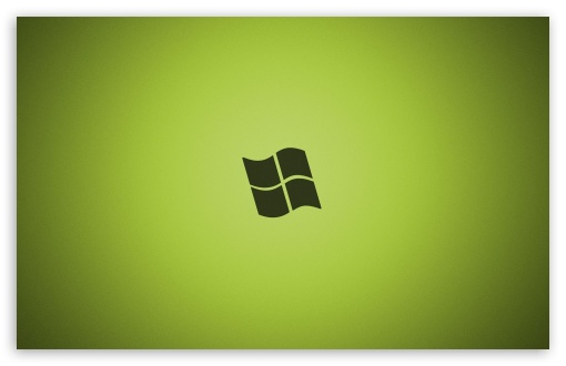 Windows Logo Green Background UltraHD Wallpaper for Wide 16:10 Widescreen WHXGA WQXGA WUXGA WXGA ;